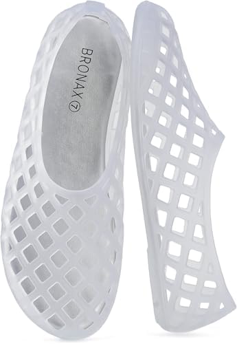 Hollow-Out Jelly Flat — Clear