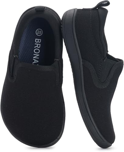 Kids Wide Slip-On — Black