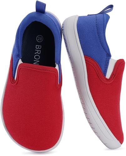 Kids Wide Slip-On — Red Blue