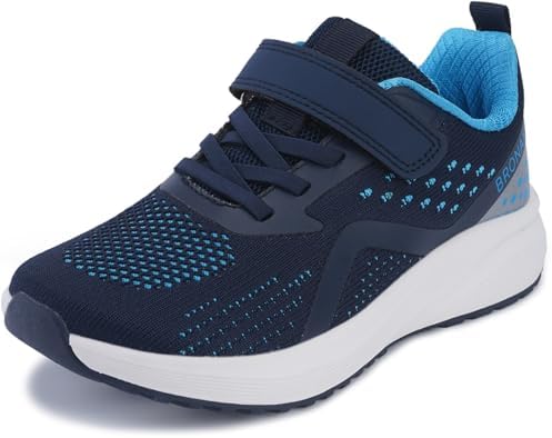 Kids Wide Toe Box Sneaker — Dark Blue