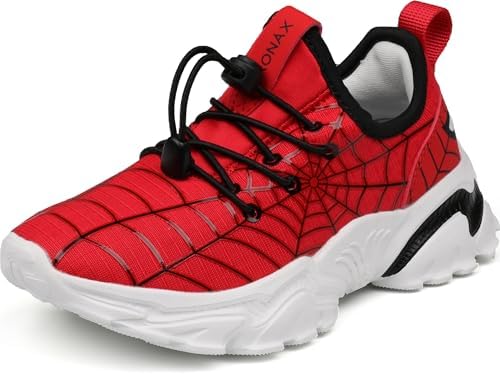 Spider Web Boys Sneaker — Red