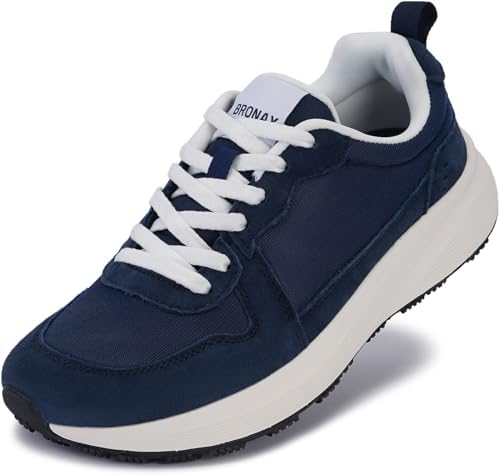 Women's Wide Classic Sneaker — Dark Blue